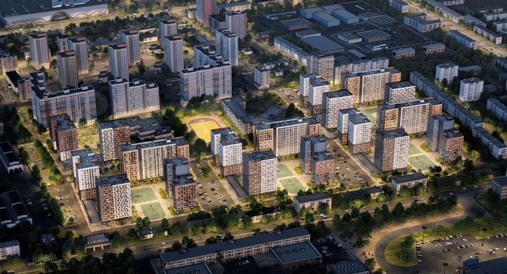 3-к. квартира, 72,4 м², 6/15 эт.