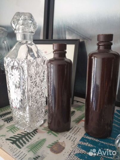 Пробка для графина, крышки для бутылок. Бутылки