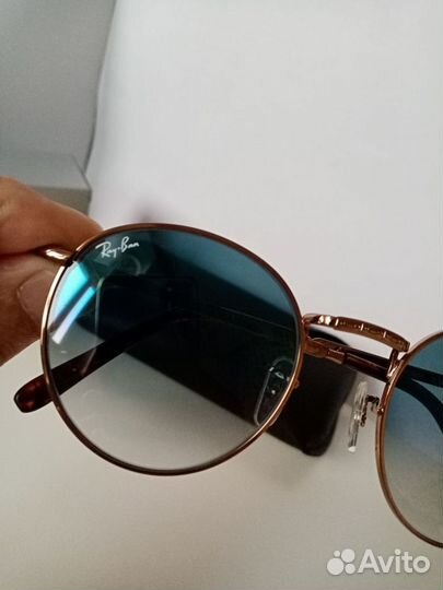 Очки RAY-BAN NEW round RB3637 голубые