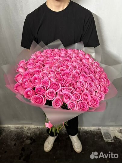 Розы розовые