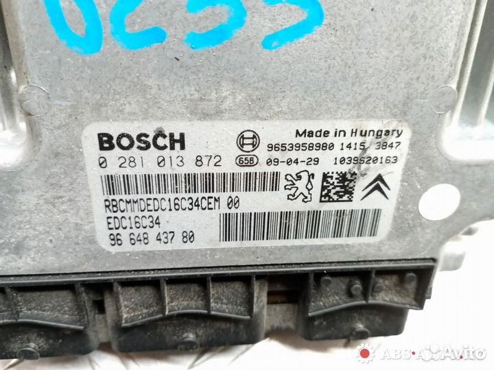 Блок управления двигателем Citroen Berlingo