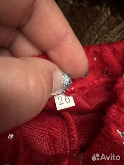 Новогодний костюм деда мороза 86-92