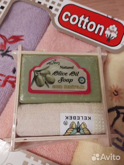 Набор салфеток, набор с оливковым мылом