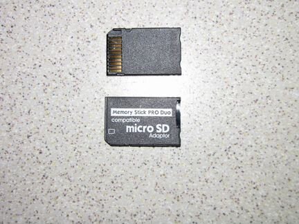 MS Pro Duo адаптер для micro SD карт