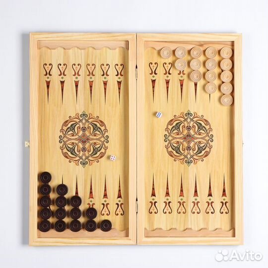 Нарды 'Лев', деревянная доска 50 х 50 см