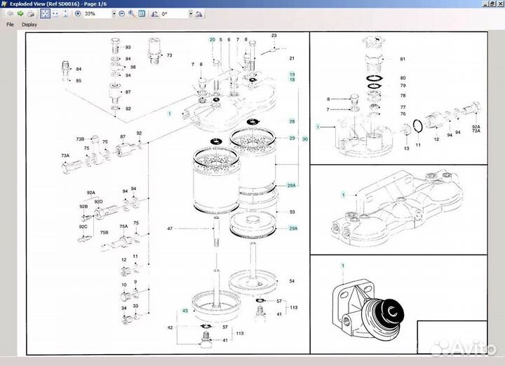 Каталог запчастей для вилочных погрузчиков онлайн