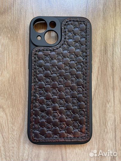 Чехол для iPhone 14, 14 Pro Max натуральная кожа