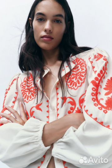 Блузка Zara лён