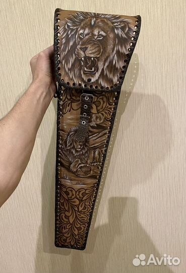 Подарочный набор шампуров в кожаном чехле 