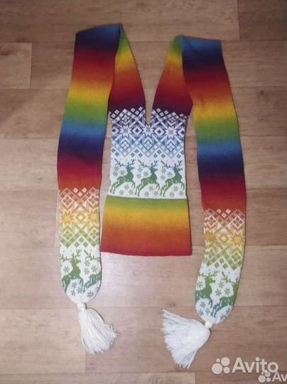 Шапка-шарф 100 шерсть