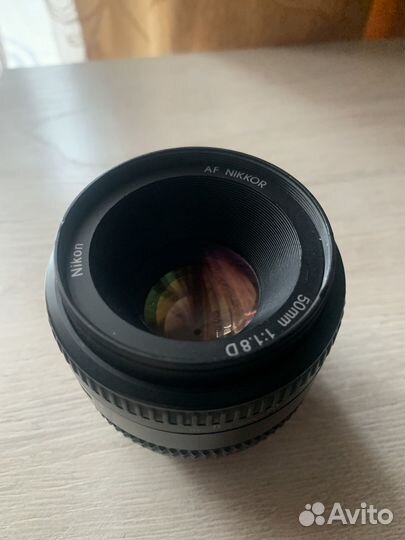 Объектив af nikkor 50mm 1:1.8D