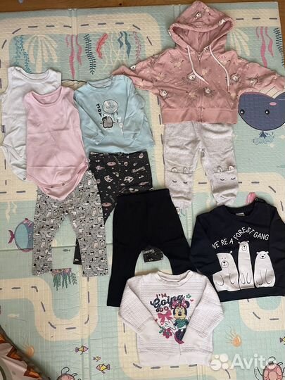 Вещи пакетом на девочку 80