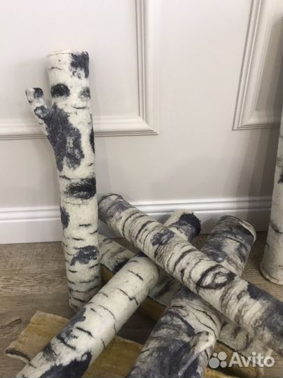 Валяные дрова из шерсти