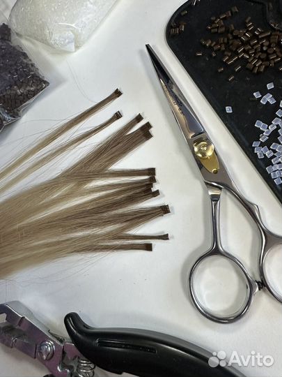 Наращивание волос модель