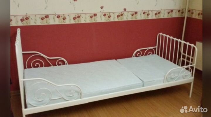 Детская раздвижная кровать миннен икеа