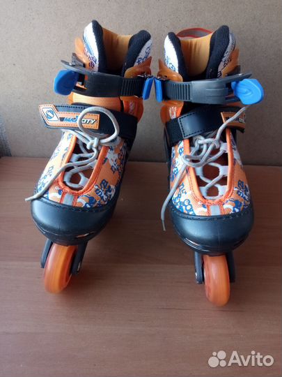 Раздвижные роликовые коньки leon maxcity, 26-29