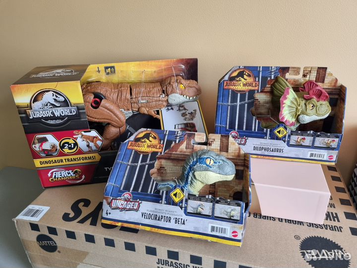 Mattel Jurassic World динозавры