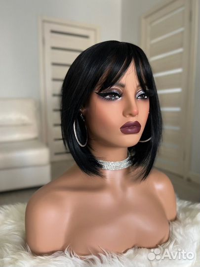 Парик новый каре с чёлкой