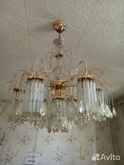 Люстра потолочная подвесная бу