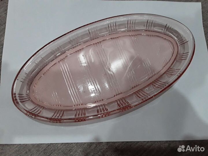 Селедочницы цветное стекло 1950гг