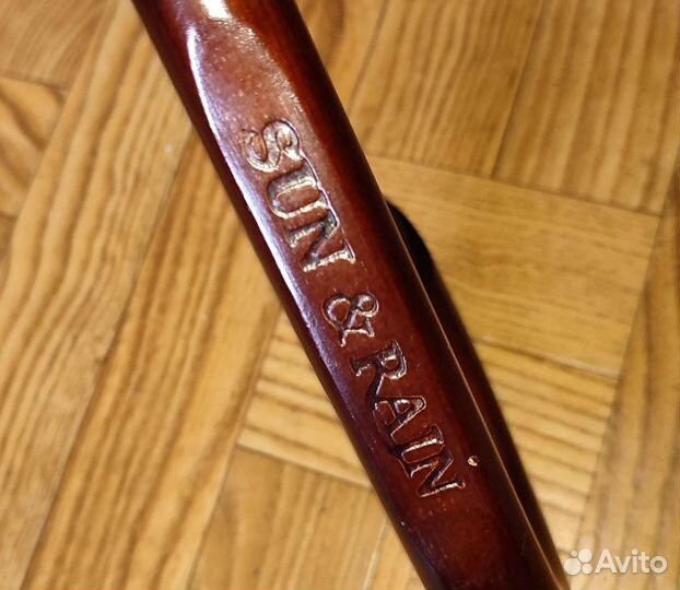 Зонт трость женский фиолетовый с фигурным краем