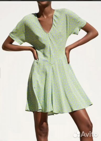 Мини платье zara летнее