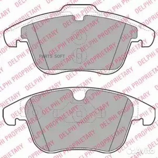 Колодки ford mondeo/S-MAX 1.6-2.5 2006 Delphi / LP1967