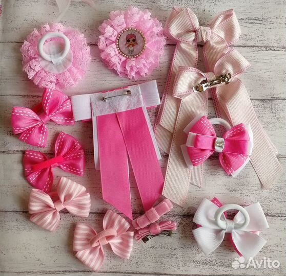 Набор школьных бантиков ручной работы