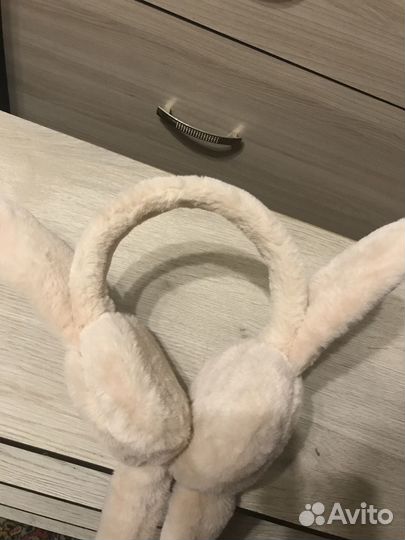 Меховые наушники с поднятием ушек