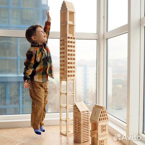 Деревянный конструктор счетные палочки Россия