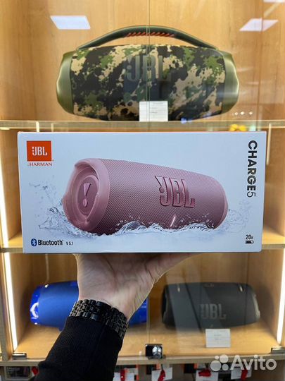 Колонка JBL Charge 5 Pink
