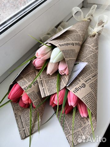 Букеты из мыльных тюльпанов