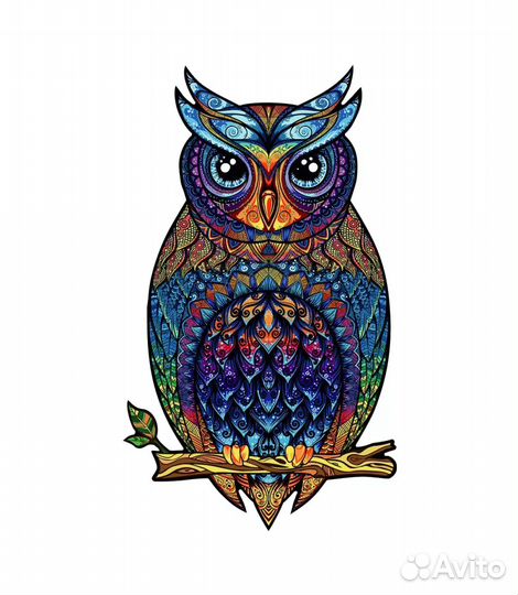 Фигурный пазл Unidragon, Чарующая Сова, размер Sma