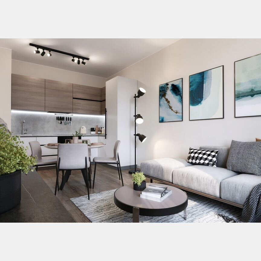 2-к. квартира, 60,8 м², 21/22 эт.