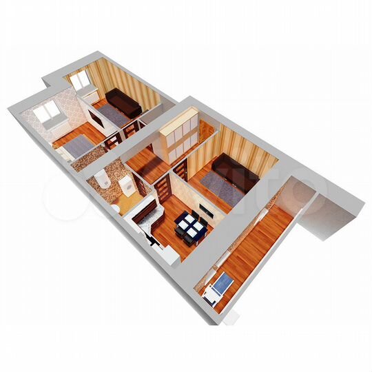 3-к. квартира, 79,8 м², 2/12 эт.