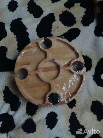 Манежница деревянная с ножками, подставка для еды