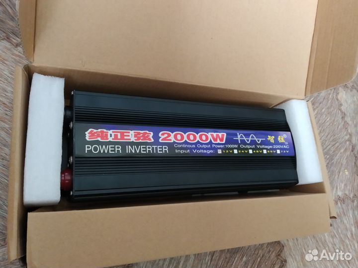 Инвертор 24 220 чистый синус 2000w