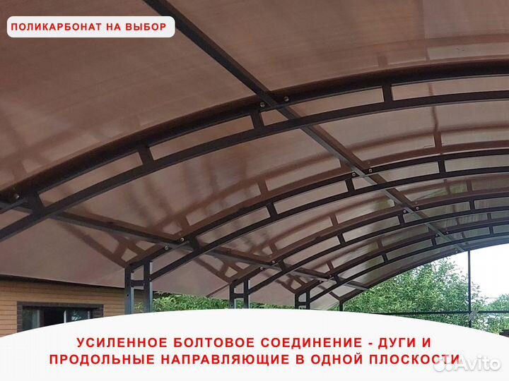 Навесы для автомобиля из поликарбоната