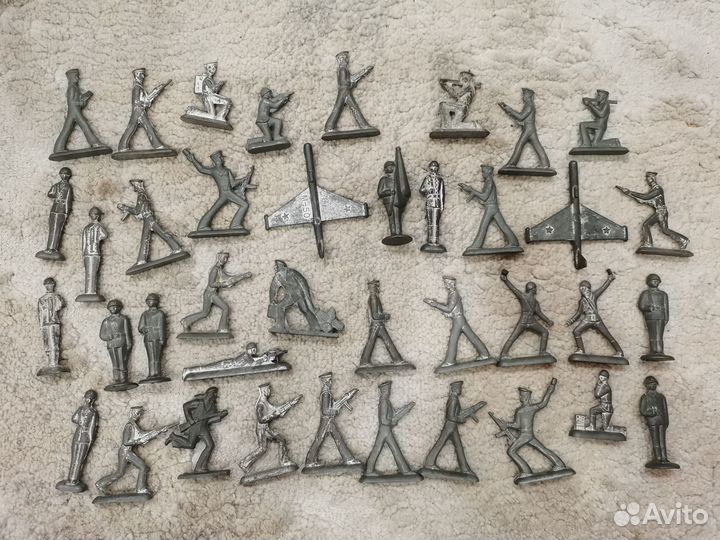 Солдатики оловянные СССР набор коробка матросы