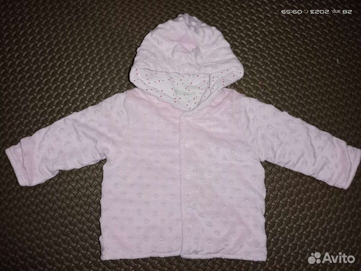 Куртка толстовка двойная флисовая на кнопках