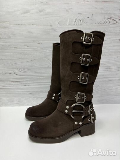 Сапоги женские зимние miu miu