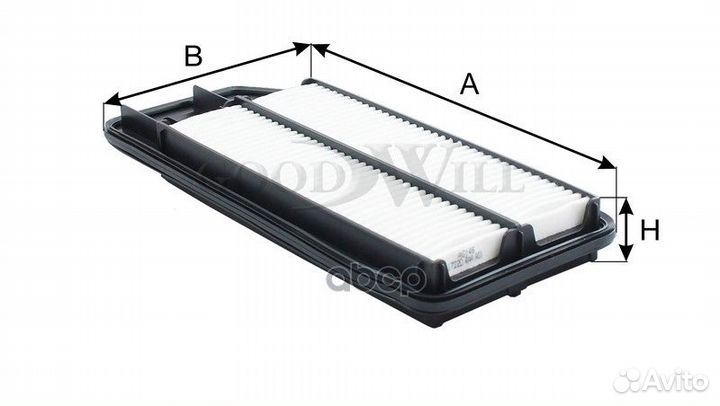 Фильтр воздушный honda accord 2.0 type S ag146