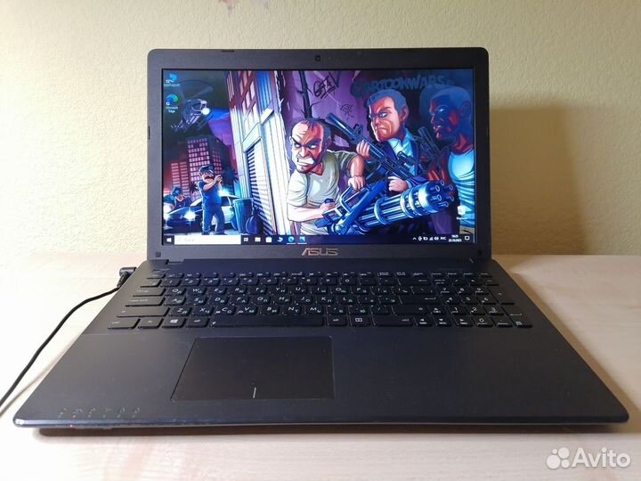 Игровой ноутбук asus Full HD/6gb/2видеокарты