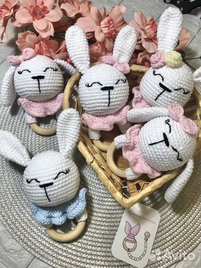 Вязаные погремушки