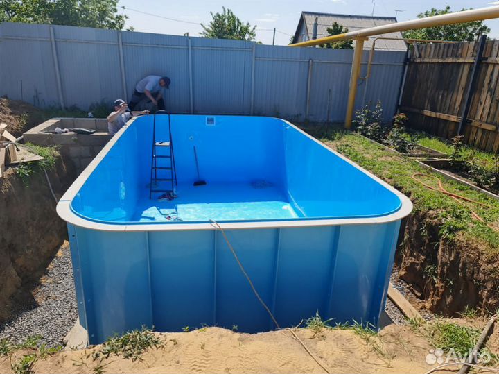 Купель квадратная с установкой 1700х1500х1500мм