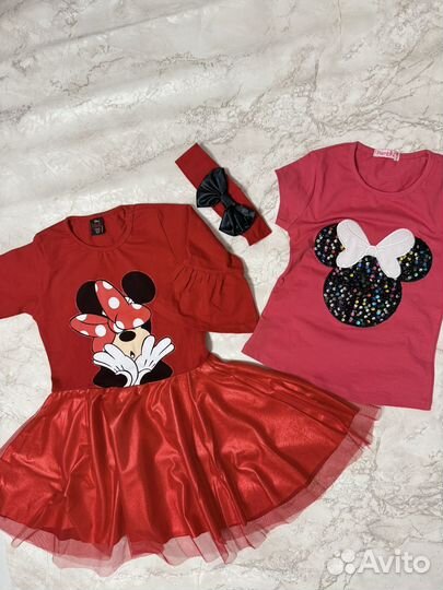 Платье мини маус новое