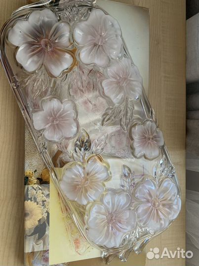 Walther glas блюдо и конфетница Германия