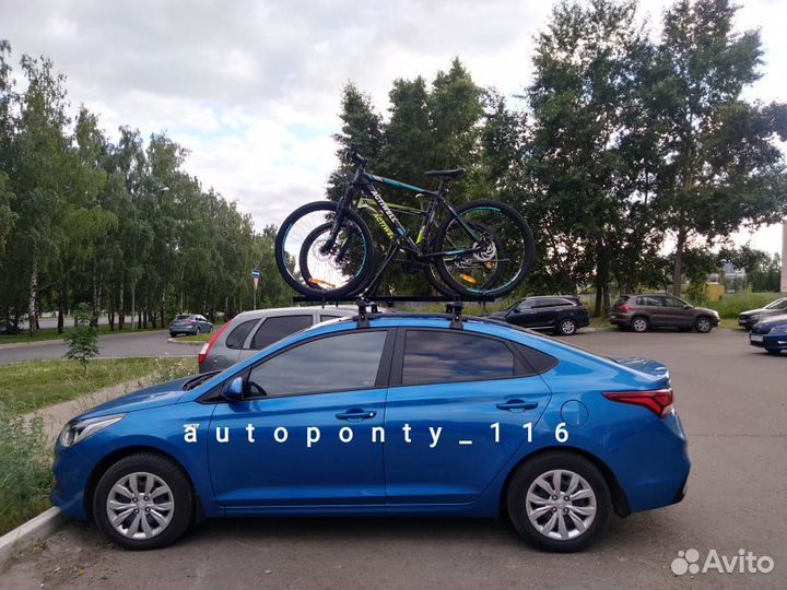 Багажник на крышу велокрепление Хендай Солярис