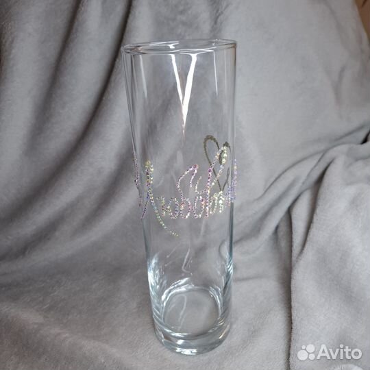 Вазы со стразами с любовью ручной работы