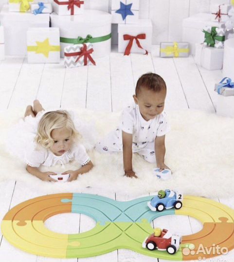 Игрушки elc гоночный трек машинки